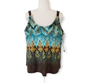 Christina Swimwear Top Maillots Paisley - Size 2X